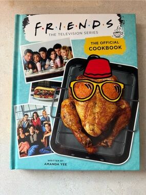 FRIENDS Cookbook – Bright Turquoise Cover with Roast Chicken Artwork